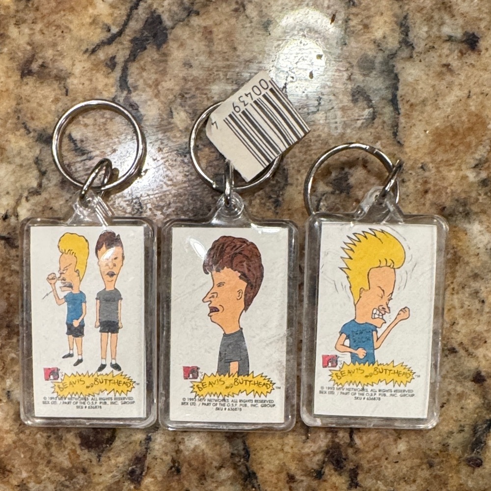 Beavis and Butthead keychain lot Vintage original 1993